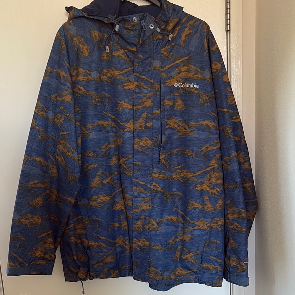 Columbia Blue and Orange Patterned Jacket